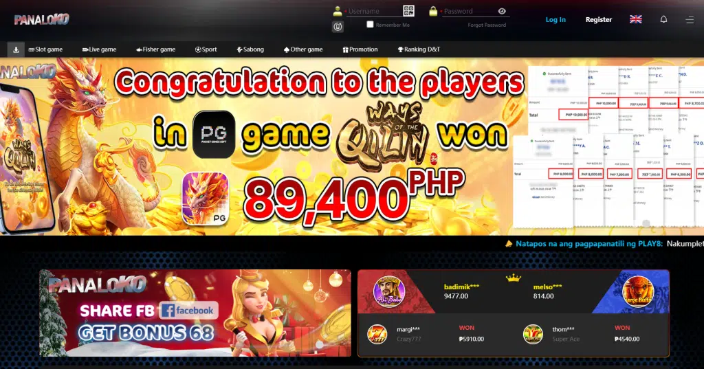 PANALOKO - Best Gambling Site for using GCash